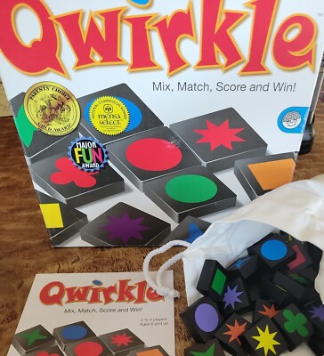 Qwirkle: Mix, Match, Score and Win!  Game, Tiles, 2006, MindWare, 100% Complete