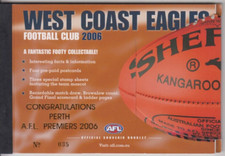 Australia football 2006 West Coast Eagles prestige booklet Perth AFL Premiers