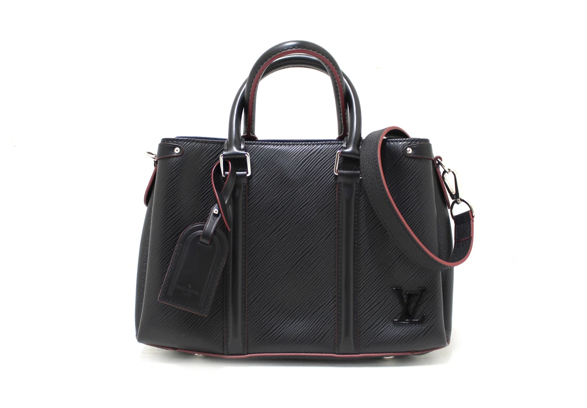 USED Louis Vuitton Black Epi Leather Soufflot BB Bag AUTHENTIC eBay