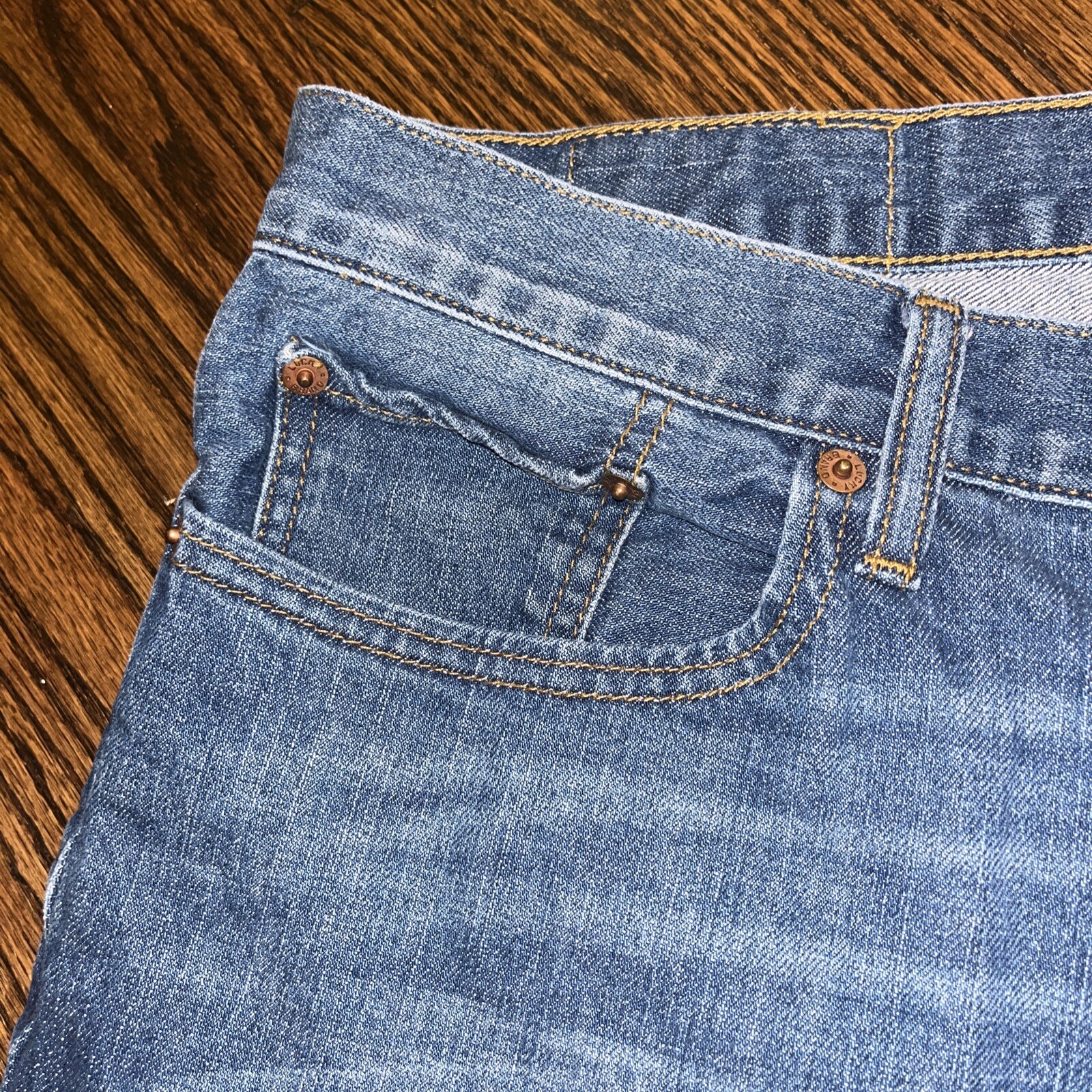 Lucky Brand Vintage Straight Short Men's 36x27.5 Blue Jeans Medium Wash - View 6