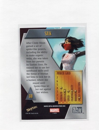 Pack Fresh MINT! MARVEL METAL SPIDERMAN BASE CARDS 2021-2022 #1-100 FINISH SET! - Picture 77 of 97