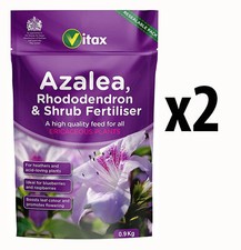 Vitax Azalea, Rhododendron Shrub Fertiliser Feed For Ericaceous Plants 0.9kg 2PK