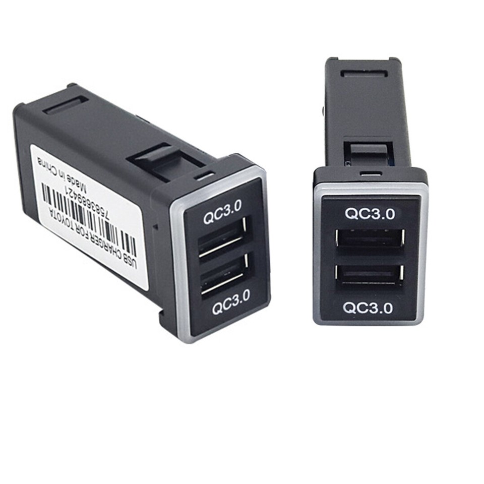 1pcs Blue LED USB Port QC 3.0 Charger For Toyota Sequoia 2008+ eBay