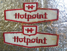 Vintage 2 Patches Hotpoint FREE SHIPPING