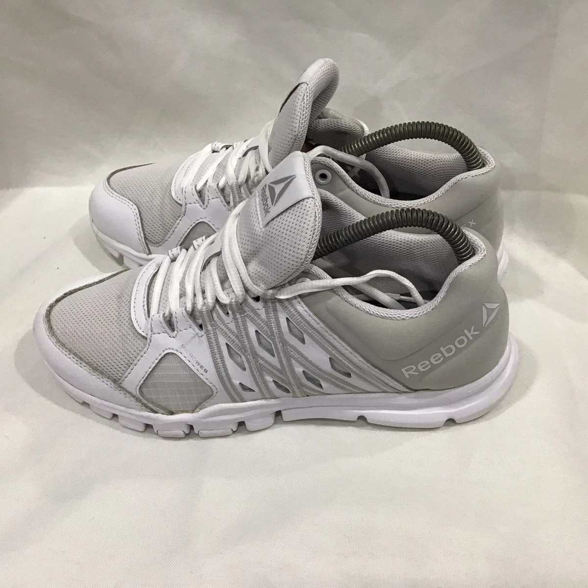 Mus difícil Por adelantado Reebok Yourflex Women&#039;s 7 Training Shoes White Gray 1Y3501 Microweb |  eBay