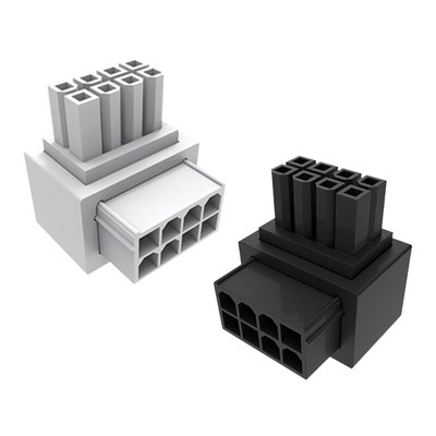 8Pin Male to Female 90 Degree Up Down Angled Power Header Adapter for GPU