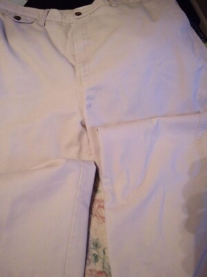 Towncraft Beige 60/40 Cotton/Polyester Slacks Wrinkle Free Stain Resistant 38/30