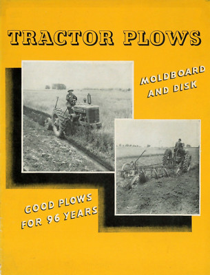 IH McCormick-Deering Moldboard & Disk Trailer Plows Brochure Farmall