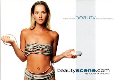 Postcard Beauty Scene Advertisement Female Model All Tied Up Max Racks