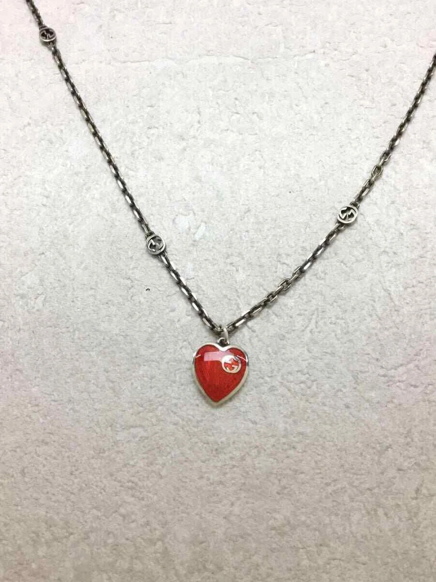 GUCCI Necklace SV925 Color Stone SLV Women's