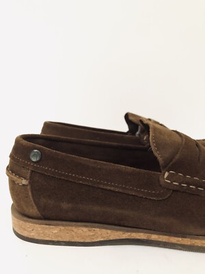 Original Penguin Charles Modern Casual Sude Loafer Brown Sz  display picture 3