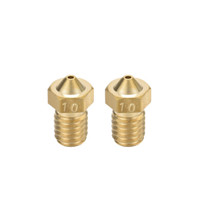 3D Printer Nozzle, Fit for V6, for 1.75mm Filaments Brass 2pcs