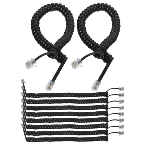 10 sztuk Zamienny kabel Kabel stacjonarny Zwinięte kable do telefonu - Zdjęcie 8 z 12