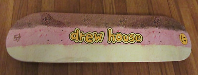 Drew House Neapolitan Stripe Cartoon Font Skateboard Deck Brand New Bieber