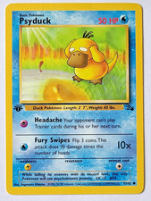 Pokemon TCG: Psyduck Fossil 1st Edition #53/62 Near Mint (NM) on eBay