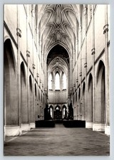 Kutná Hora Sedlec Monastery Church Interior Gothic Basilica RPC Postcard