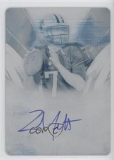 2014 Topps Supreme Printing Plate Cyan 1/1 Zach Mettenberger #SRA-ZM Auto 0c3