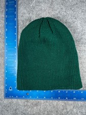 Beanie Toque Adult One Size Green Knit 100 Acrylic Ski Camp Outdoors Snow