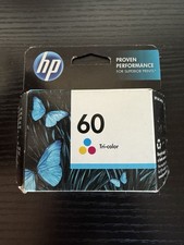 Genuine HP 60 Tri-Color Ink Cartridge New Sealed CH562WN For Envy Deskjet