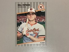 1989 Fleer Bill Ripken Black Box Rookie #616 (nice card). rookie card picture