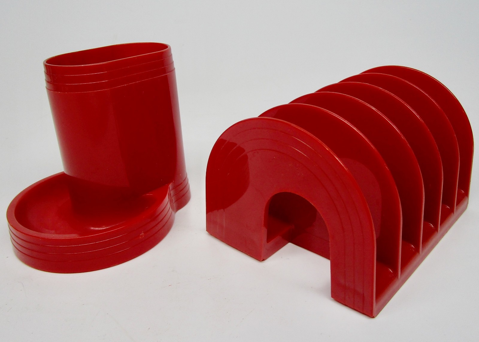 Holder Letter Desk Organizer Red Rainbow Arch Plastic Eldon