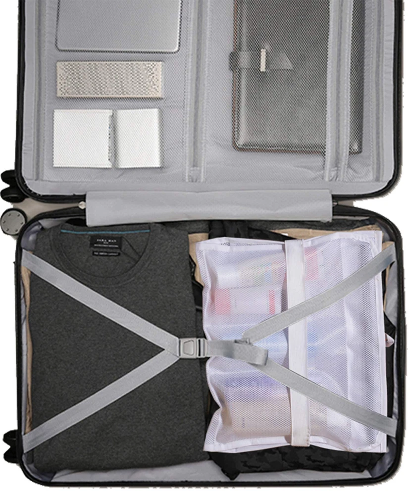 5-Pocket Roll-Up Shower Caddy Organizer for Bathroom Storage