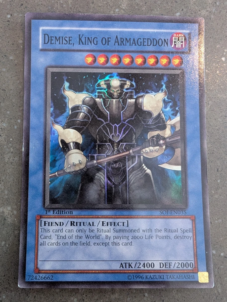 Demise, King of Armageddon Yu-Gi-Oh! TCG Individual Trading Card