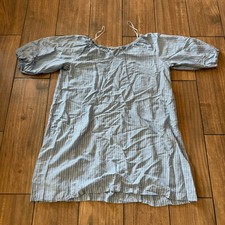 Uniglo x JW Anderson Blue Linen Blend Oversized Tunic CoastalMidi Dress Size L