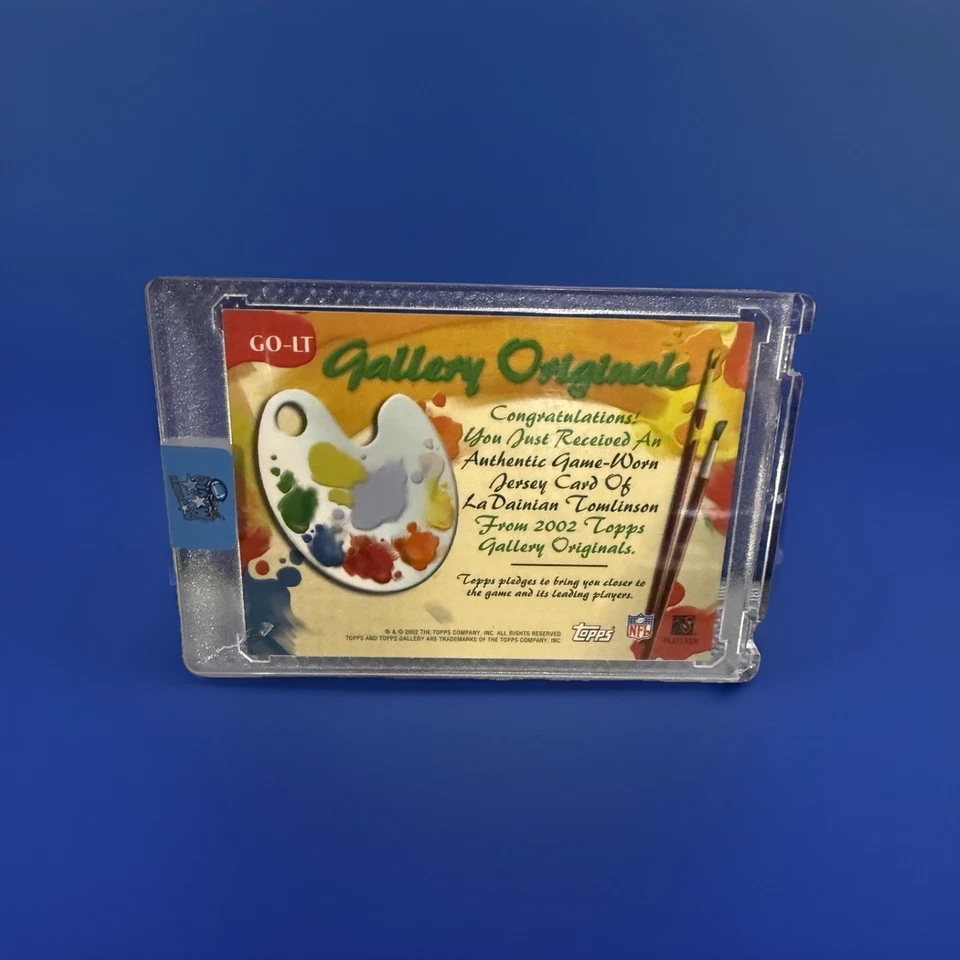 LaDainian Tomlinson Auto 2002 Topps Gallery Gallery Originals #GO-LT Patch Relic - Image 2 of 2