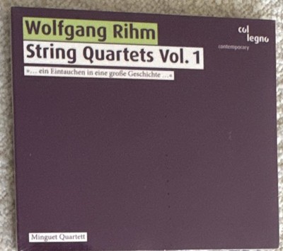 col legno Wolfgang Rihm String Quartets Vol. 1 Classical CD 2008 WWE 1CD 20211