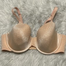 Wacoal 36D Bra Peach Back Appeal T Shirt Underwire 853303 Back Closure