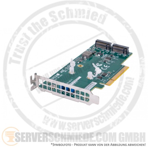 Supermicro NVMe 2x contrôleur M.2 PCIe x8 AOC-SLG3-2M2 +NEUF+ - Photo 4/6