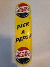 1950s PICK A PEPSI  metal sign