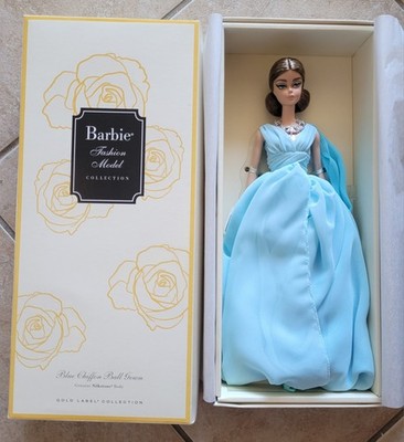 Blue Chiffon Ball Gown. Fashion Model Collection Barbie Doll *NRFB* 