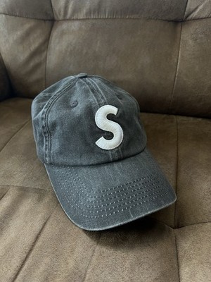 Supreme Pigment Coated Canvas S Logo 6-Panel Black - 25FW