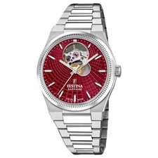 Festina Swiss Made F20054/A Orologio Automatico Analogue Donna, Acciaio Inox
