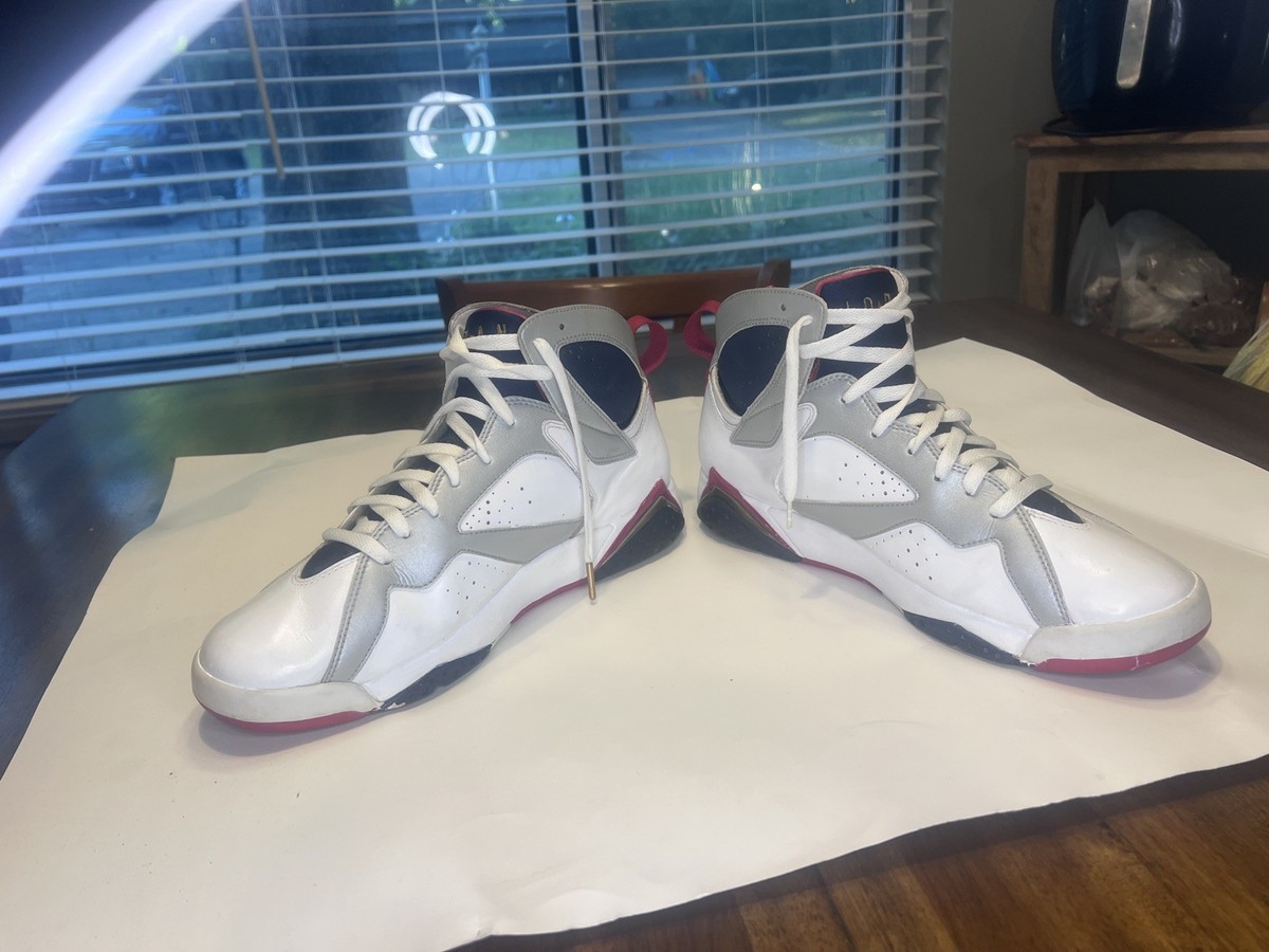 Nike Air Jordan 7 VII Retro Olympic 2012 White Gold Obsidian