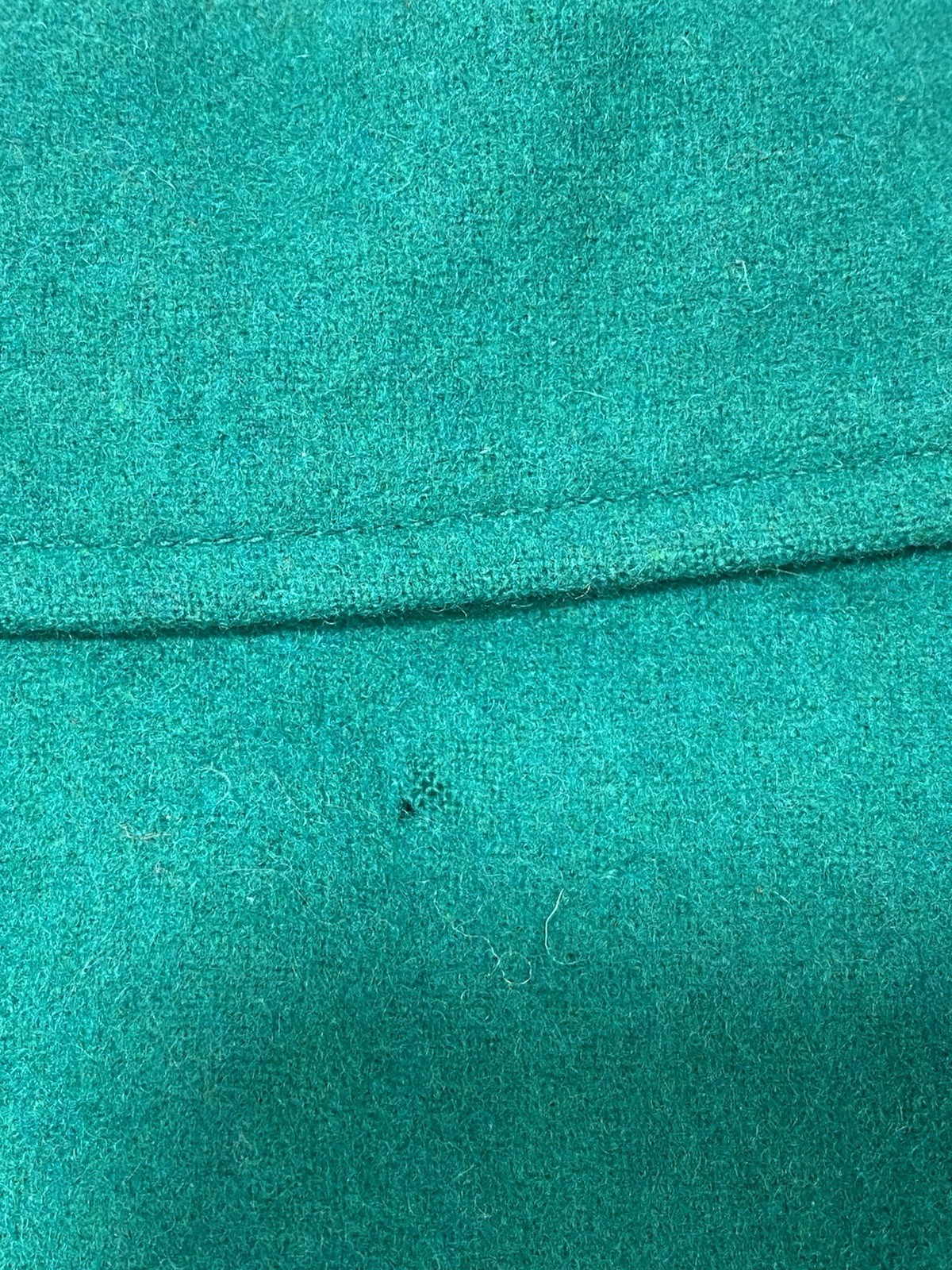 Vtg Pendleton Wool Plaid Lined Jacket Bomber Gree… - image 12