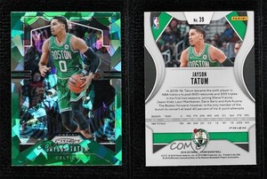2019-20 Panini Prizm Green Ice Prizm Jayson Tatum #39
