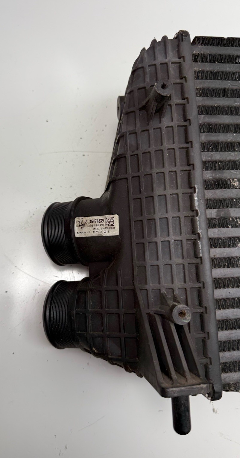 2014-20 Maserati Ghibli Left Driver Side Radiator Turbo Intercooler OEM 16474839