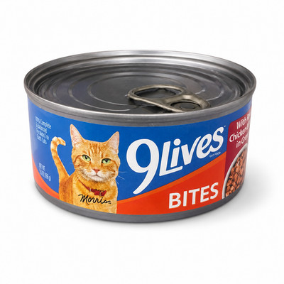 9Lives Bites With Real Chicken and Beef in Gravy Wet Cat Food 5.5 oz