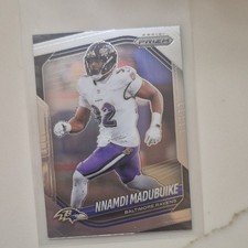 Panini 2025 Prizm Justin Madubuike #22 Baltimore Ravens Football Card