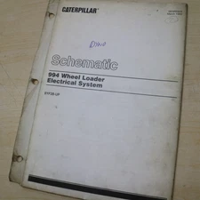 CAT 994 Wheel Loader Electrical System Schematic Manual wiring shop 9YF SERIES