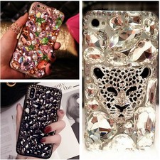 NEW Bling Glitter Handmade Diamonds Crystals Girly Cover for Motorola Phone Case