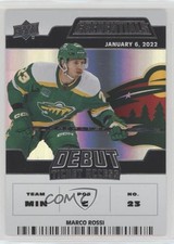 2022 Upper Deck Credentials Debut Ticket Access 549/599 Tier 3 Marco Rossi 03uh