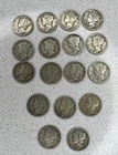 1944-1945 Mercury Dime 10C 90% Silver Business Strike US Coins Lot of 17