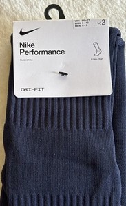 Nike Navy Unisex Baseball/Softball kneehigh Socks 2 Pairs Sz M youth, women, men