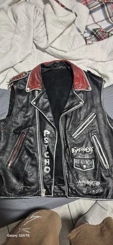 One-of-a-Kind Handmade DIY Leather Punk Battle Vest (Size XL/XXL) image 3