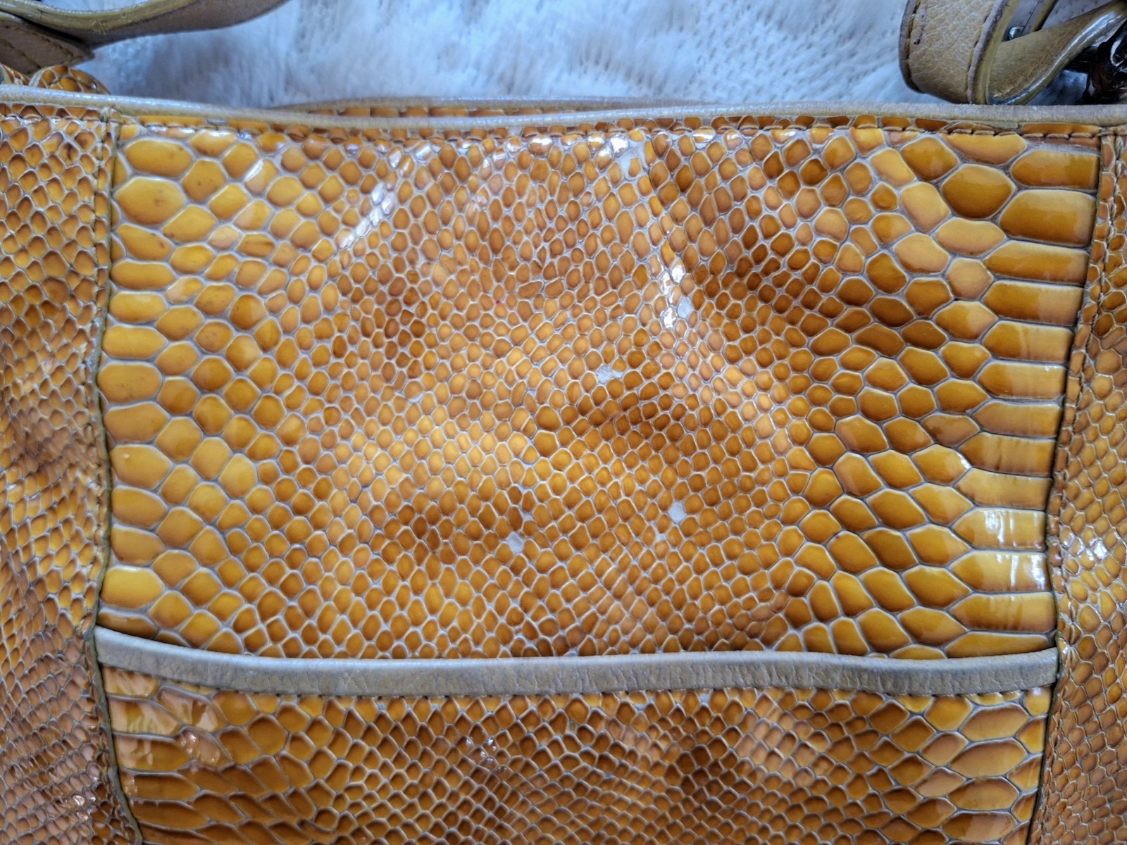 Authentic Brighton E413304 Python Embossed Leathe… - image 5