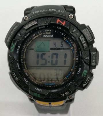 CASIO PROTREK PRG-240 Digital Tough Solar Men's Watch Used Japan